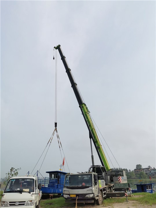 兰考县桥梁建设吊装案例